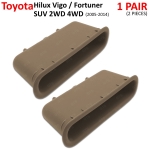 หลุมดึงประตู หลุมมือดึงในประตู ข้างซ้าย+ขวา 2 ชิ้น สีครีม สำหรับ Toyota KUN TGN Hilux Vigo Fortuner SUV 2WD 4WD ปี 2005-2014